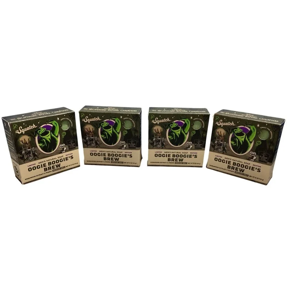 4 Dr. Squatch Limited Edition Soap Oogie Boogies Brew Nightmare Before Xmas 5oz